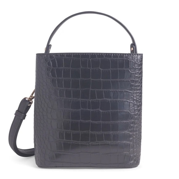 *NEW* AOTA VEGAN CROC LEATHER BUCKET BAG - Picture 3 of 7